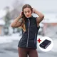 Dámska vyhrievaná vesta inSPORTline WARMher s 10 000 mAh powerbankou - čierna