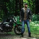 Kožená moto bunda W-TEC Black Heart Perfectis - čierna