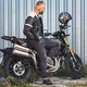 Pánské moto jeansy W-TEC Kancelor - 2. akosť - šedá