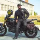 Pánska kožená bunda W-TEC Black Heart Wings Leather Jacket - 2. akosť - čierna