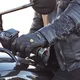 Dámska kožená bunda W-TEC Strass - 2.akosť - čierna s kamienkami