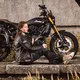 Dámska kožená moto bunda W-TEC Black Heart Lizza - 2.akosť - vintage hnedá