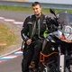 Pánske moto nohavice W-TEC Rusnac - čierno-zelená