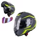 Výklopná moto prilba W-TEC FS-907 P/J - Black Matt
