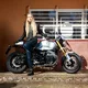 Dámske moto jeansy W-TEC Rafael - modrá