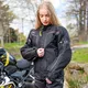Dámska moto bunda W-TEC Progair Lady - 2. akosť - čierno-ružová
