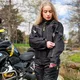 Dámska moto bunda W-TEC Progair Lady - 2. akosť - čierno-ružová