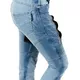 Dámske moto jeansy W-TEC Grandea EVO - modrá