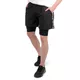 Pánske kraťasy 2v1 inSPORTline Closefit Short - čierna