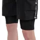 Pánske kraťasy 2v1 inSPORTline Closefit Short - čierna