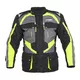 Pánska moto bunda W-TEC Burdys Evo - čierno-šedá - čierno-šedo-zelená