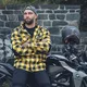 Moto košeľa W-TEC Terchis - zelená