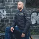 Pánska moto bunda W-TEC Progair - čierna-fluo