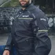 Pánska moto bunda W-TEC Progair - čierna-fluo