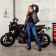Moto prilba W-TEC Yorkroad Fusion - Black Grey Red Glossy