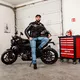 Pánske moto jeansy W-TEC Grandus EVO - 2. akosť - modrá