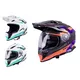 Moto prilba W-TEC V331 - čierno-modro-oranžová