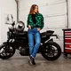 Moto topánky W-TEC Culabus - čierna-fluo