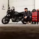 Pánska jeansová letná moto bunda W-TEC Lenny - čierna
