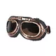 Moto prilba W-TEC Angeric Gloss Black s okuliarmi Steamrust - Gloss Black