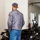 Pánska kožená moto bunda W-TEC Sheawen Waxed Grey - šedá