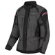 Dámska moto bunda W-TEC Barbata - čierno-šedo-ružová