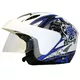 Moto prilba WORKER V520 - biely grafit - biely grafit
