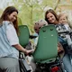 Predná sedačka na bicykel s upínacím adaptérom Urban Iki - Bincho čierna/Bincho čierna