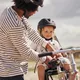 Zadná sedačka na bicykel s adaptérom a nosičom na sedlovku Urban Iki - Sakura ružová/Shinju biela