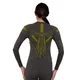Dámske funkčné tričko Brubeck Dry s dlhým rukávom LS1736W - Grey/Lime