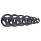 Liatinové olympijské kotúče inSPORTline Hamerton Black 50 mm 1,25-25 kg