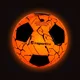 Svietiaca futbalová lopta inSPORTline Lumikick s LED svetlom, veľ. 5