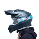Motokrosové okuliare RedBull Spect Strive Panovision, svetlo šedé matné, plexi dymové