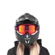Motokrosové okuliare RedBull Spect Whip, červené matné, plexi červené zrkadlové