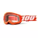 Detské motokrosové okuliare 100% Strata 2 Youth - Orange oranžová, číre plexi - Orange oranžová, číre plexi
