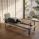 Pilates reformer inSPORTline Oquiler - ružová - zeleno-modrá