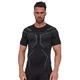Pánske funkčné tričko Brubeck Dry s krátkym rukávom SS1466M - BLACK / GRAPHITE - BLACK / GRAPHITE
