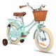 Detský bicykel Joystar Stitch 14" s košíkom a kolieskami • 92-120 cm