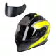 Moto prilba W-TEC Integra Graphic - Black-Green - Black-Green