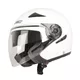 Moto prilba W-TEC Neikko - Matt Black - White Shine