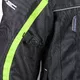 Pánska dlhá moto bunda W-TEC Glomnitz - čierno-zelená