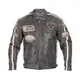 Pánska kožená moto bunda W-TEC Antique Cracker - hnedo-šedá - hnedo-šedá