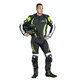 Pánska kožená moto bunda W-TEC Velocity - čierna-fluo