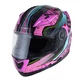 Výklopná moto prilba W-TEC Pezzon Magenta - ružovo-čierna