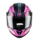 Výklopná moto prilba W-TEC Pezzon Magenta - ružovo-čierna