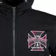 Pánska mikina W-TEC Black Heart Vintage Iron Hoodie - čierna