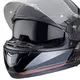 Moto prilba W-TEC Yorkroad Fusion - Black Grey Red Glossy