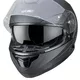 Moto prilba W-TEC Yorkroad Solid - Black Grey Matt