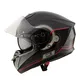 Moto prilba W-TEC Yorkroad Fusion - Black Grey Red Glossy