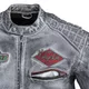 Pánska kožená moto bunda W-TEC Sheawen Waxed Grey - šedá